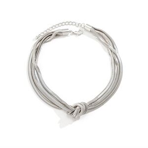Herring Bone Chain Knot Necklace